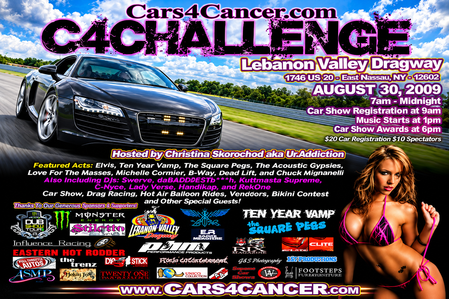 The Cars4Cancer C4 Challenge — August 30, 2009 | Uforia Entertainment & DJ Debonair